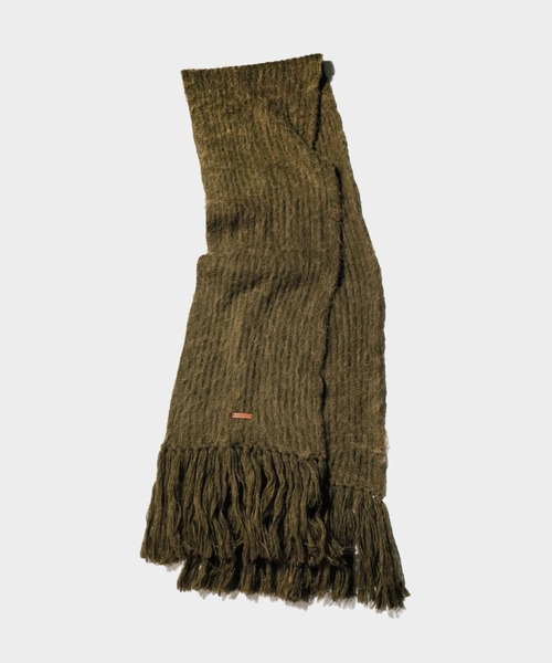 CAMPHOR WOOD 大判 マフラー MOHAIR/ALPACA FRINGE LONG MUFFLER
