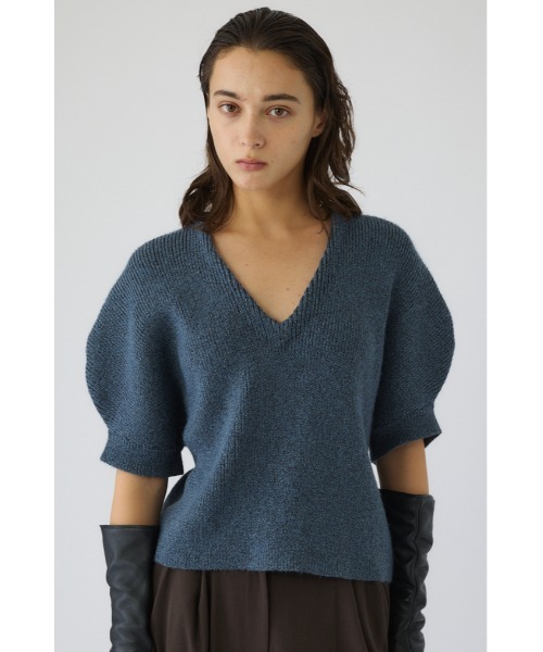 RIM.ARK ニット セーター Round knit vest tops ラウンドニットベスト