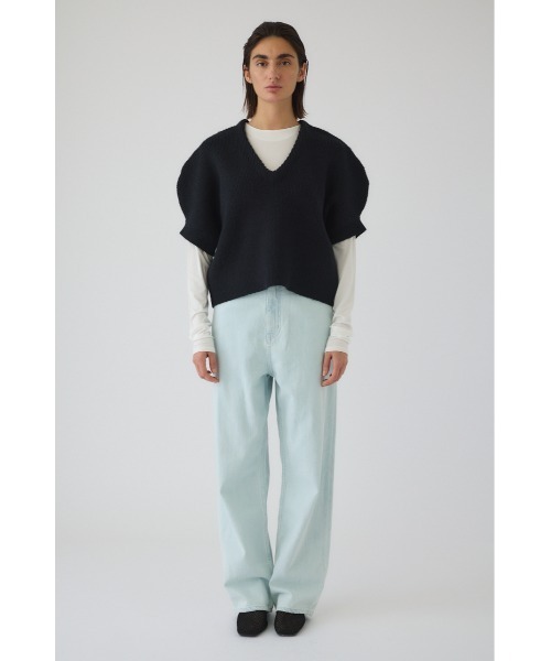 RIM.ARK ニット セーター Round knit vest tops ラウンドニットベスト
