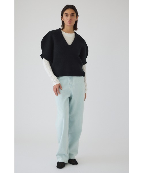 RIM.ARK ニット セーター Round knit vest tops ラウンドニットベスト