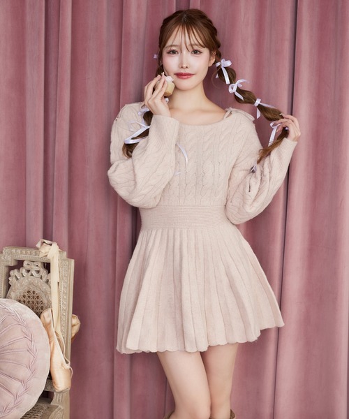 one after another NICE CLAUP ワンピース 「HolidayCollection」肩