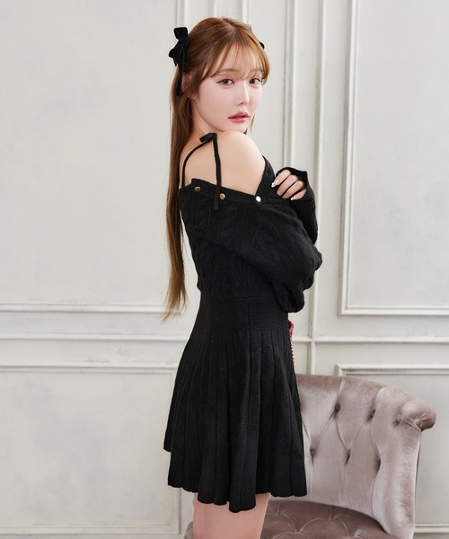 NICE CLAUP ワンピース one after another NICE CLAUP ワンピース 「HolidayCollection」肩