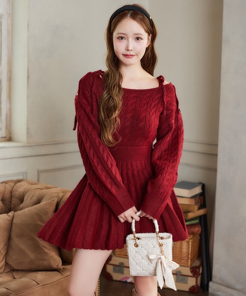 one after another NICE CLAUP ワンピース 「HolidayCollection」肩