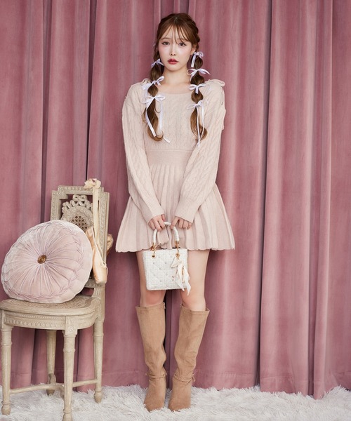 one after another NICE CLAUP ワンピース 「HolidayCollection」肩