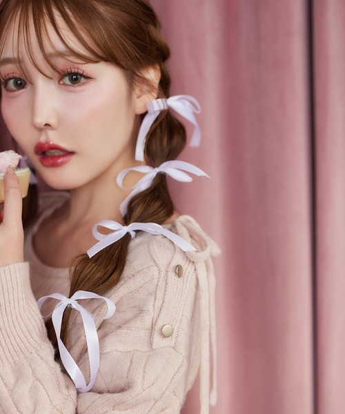 肩開き ニット ワンピース one after another NICE CLAUP ワンピース 「HolidayCollection」肩
