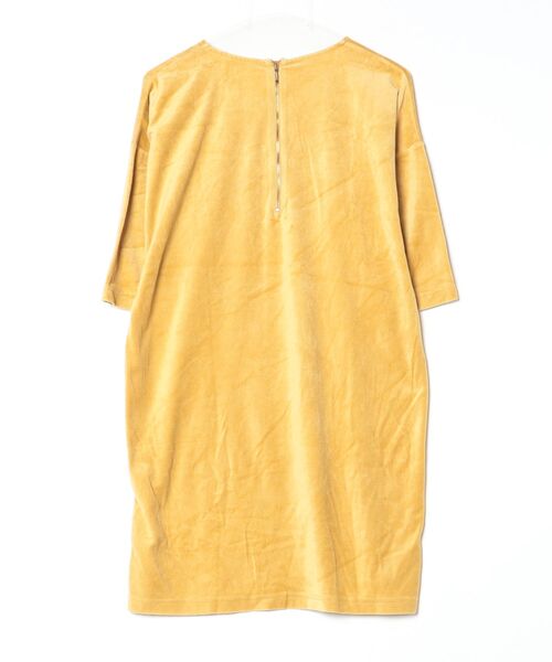 「A PUPIL」 半袖ワンピース S イエロー レディース_画像2