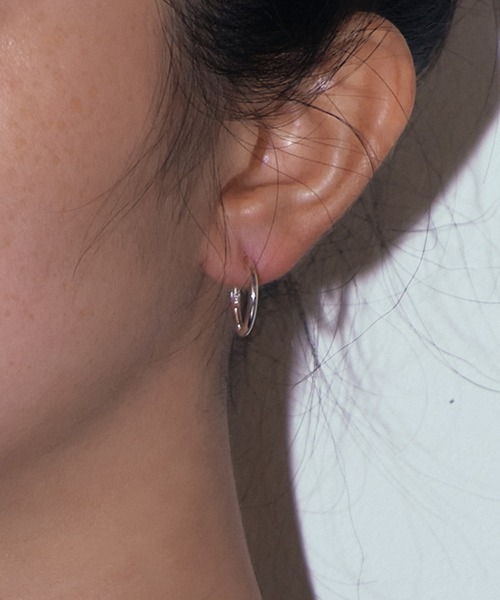 whoseA（フーシー） ピアス 「silver925」Neat Hoop Pierce15mm