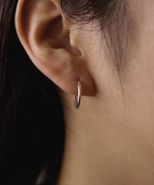 whoseA（フーシー） ピアス 「silver925」Neat Hoop Pierce15mm