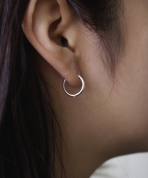 whoseA（フーシー） ピアス 「silver925」Neat Hoop Pierce15mm