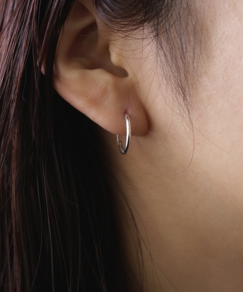 whoseA（フーシー） ピアス 「silver925」Neat Hoop Pierce15mm