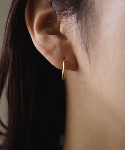 whoseA（フーシー） ピアス 「silver925」Neat Hoop Pierce15mm