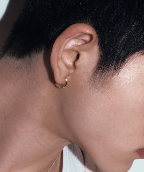 whoseA（フーシー） ピアス 「silver925」Neat Hoop Pierce15mm