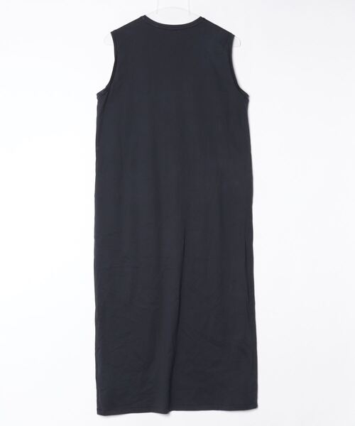 「ATON」 ノースリーブワンピース ONE SIZE ネイビー レディース_画像2