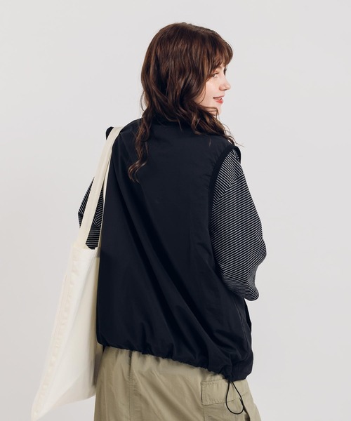 「MUHET」 ベスト X-LARGE ライトグレー レディース_画像3