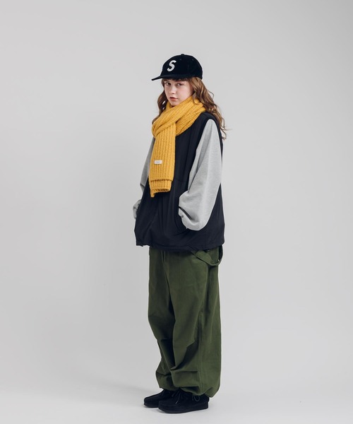 「MUHET」 ベスト X-LARGE ライトグレー レディース_画像6