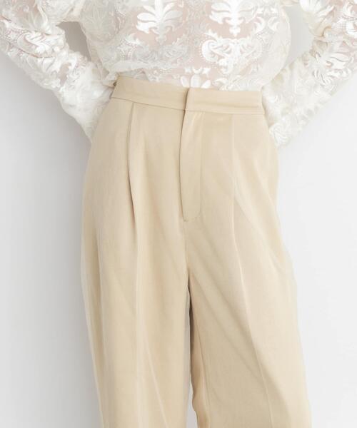 KBF（ケービーエフ） パンツ サテンチュールパンツ レディース