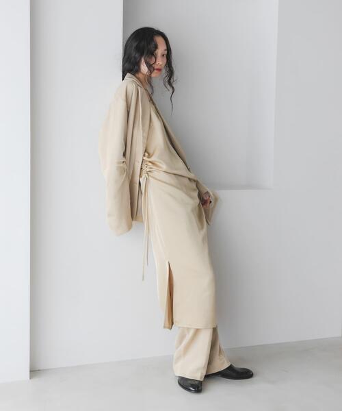 KBF（ケービーエフ） パンツ サテンチュールパンツ レディース