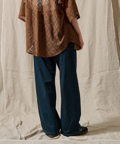 「WETTEMPT」 デニムパンツ LARGE ブラック メンズ_画像4