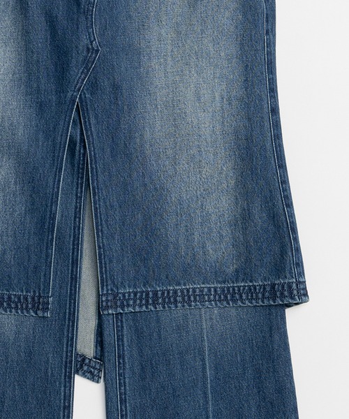 ジーンズ デニム デニムパンツ Layered Skirt Denim Pants/レイヤードスカートデニムパンツ レディース_17