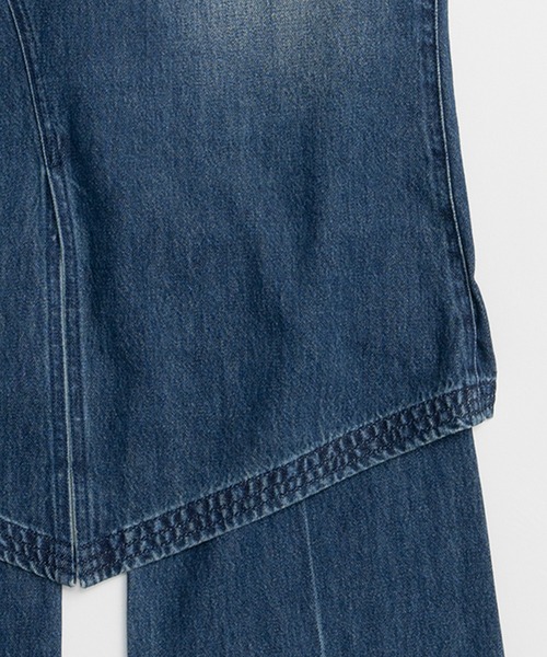 ジーンズ デニム デニムパンツ Layered Skirt Denim Pants/レイヤードスカートデニムパンツ レディース_18