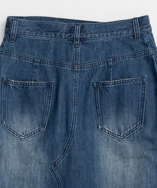 ジーンズ デニム デニムパンツ Layered Skirt Denim Pants/レイヤードスカートデニムパンツ レディース_20