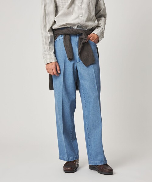STEVEN ALAN(スティーブンアラン) ワイドパンツ スラックス デニム L STEVEN ALAN(スティーブンアラン) ワイドパンツ スラックス デニム L