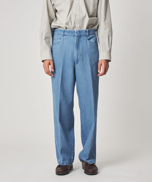 【極美品】Steven Alan ツータックスラックス ネイビー Mサイズ Steven Alan（スティーブンアラン）の「＜Steven Alan＞ 13.5oz DENIM