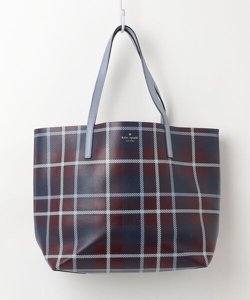 美品 Kate Spade チェック柄トートバッグ kate spade NEW YORK（ケイト・スペード ニューヨーク） チェック柄