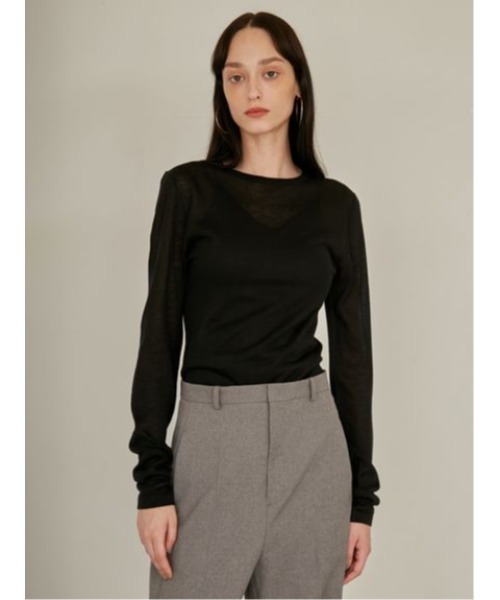 「styling/」 長袖ニット FREE ホワイト レディース_画像3