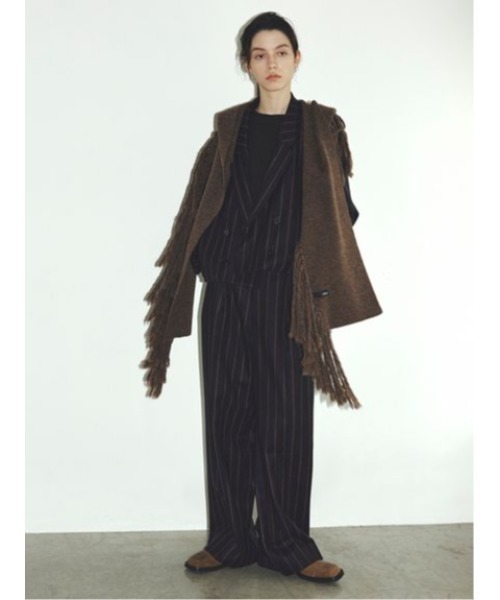 「styling/」 長袖ニット FREE ホワイト レディース_画像5