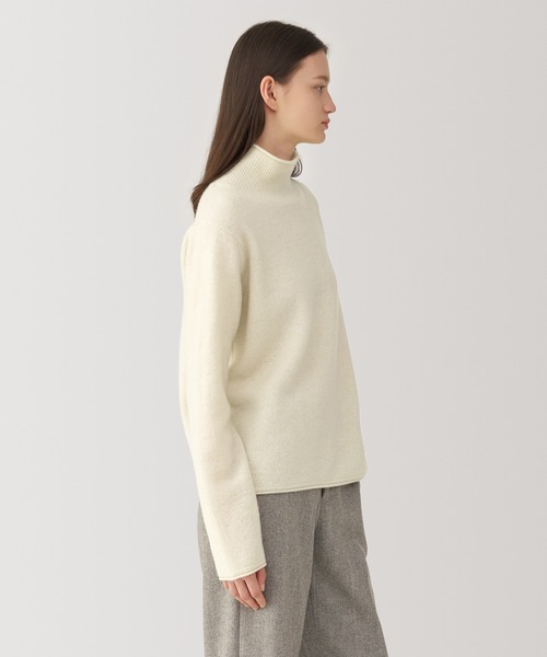 「MUJI Labo」 長袖ニット M チャコールグレー レディース_画像3