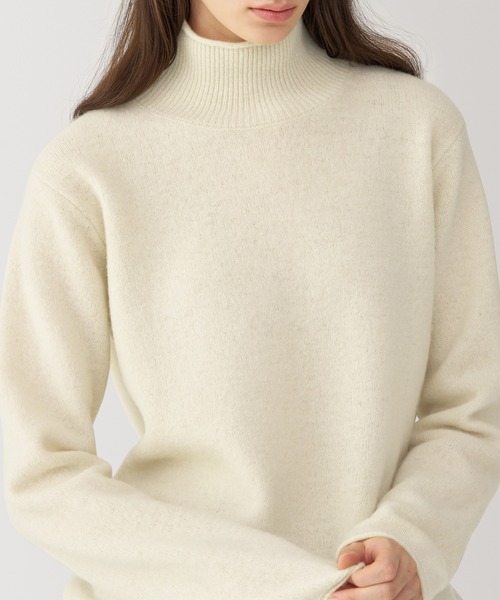 「MUJI Labo」 長袖ニット M チャコールグレー レディース_画像5