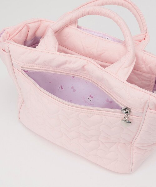 mezzo piano ベビー 「メゾピアノママ」ウサギアップリケ2wayトート