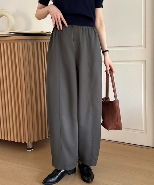 「COCOMOMO」 イージーパンツ M ブラック レディース_画像2