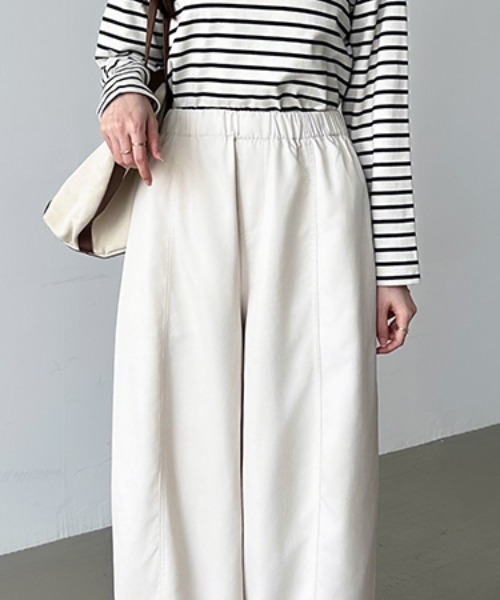 「COCOMOMO」 イージーパンツ M ブラック レディース_画像6