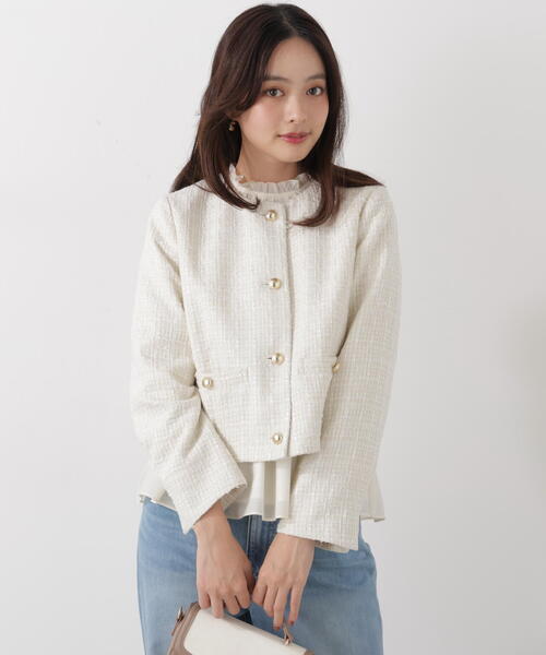 新品 ツイードセットアップ ボディドレッシング PROPORTION BODY DRESSING（プロポーションボディドレッシング