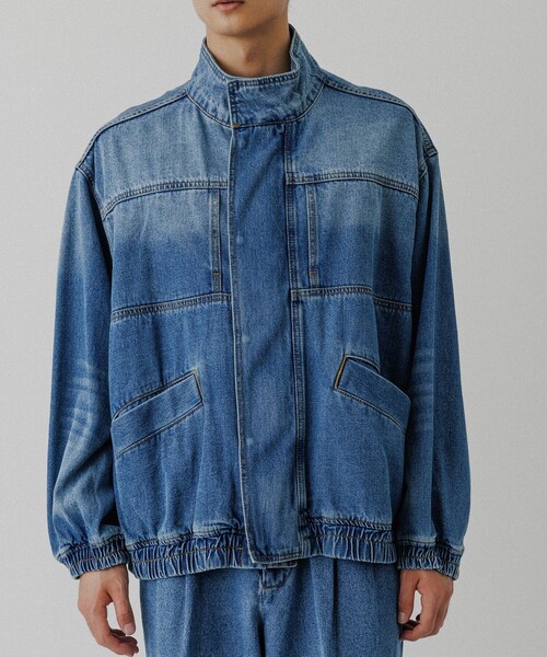 ADAM ET ROPE'（アダムエロペ） デニムジャケット gジャン ブリーチ