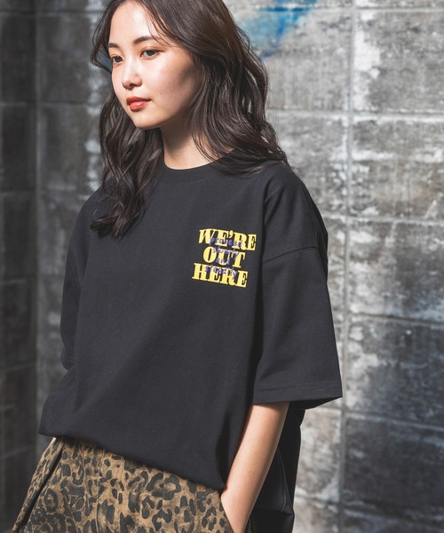 「PBLIM」 半袖Tシャツ LARGE ブラック レディース_画像3