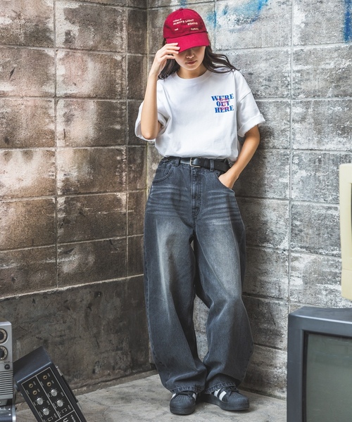 「PBLIM」 半袖Tシャツ LARGE ブラック レディース_画像9