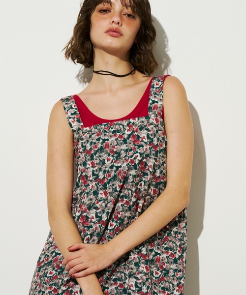 「Unitage」 キャミソールワンピース FREE ネイビー レディース_画像3