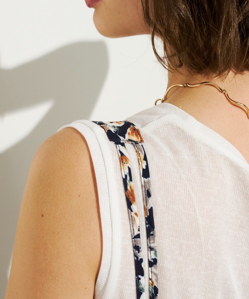 「Unitage」 キャミソールワンピース FREE ネイビー レディース_画像5