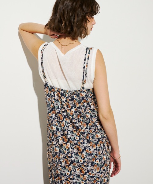 「Unitage」 キャミソールワンピース FREE ネイビー レディース_画像6