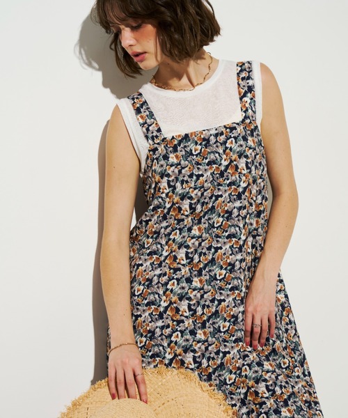 「Unitage」 キャミソールワンピース FREE ネイビー レディース_画像7