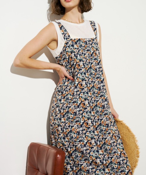 「Unitage」 キャミソールワンピース FREE ネイビー レディース_画像8