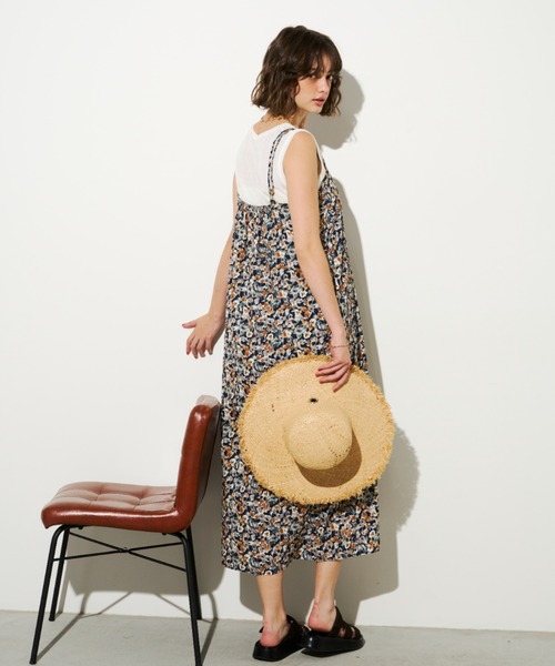 「Unitage」 キャミソールワンピース FREE ネイビー レディース_画像9