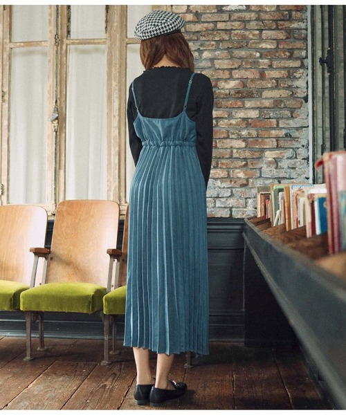 「CHILLE」 サロペットスカート FREE ブルー レディース_画像8