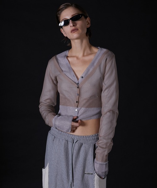 「PRANK PROJECT」 カーディガン FREE グレー レディース_画像2