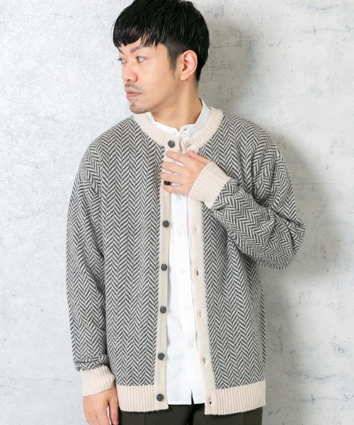 「URBAN RESEARCH ROSSO MEN」 ニットカーディガン X-LARGE ブラック メンズ_画像6