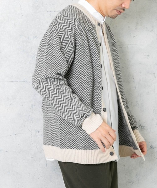 「URBAN RESEARCH ROSSO MEN」 ニットカーディガン X-LARGE ブラック メンズ_画像8