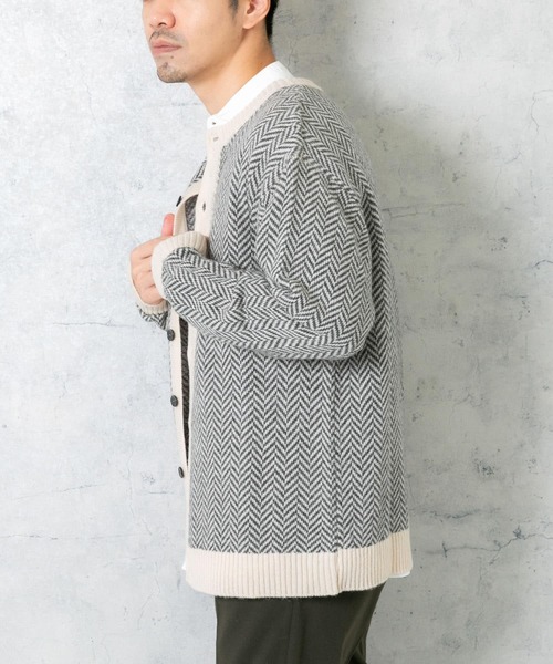 「URBAN RESEARCH ROSSO MEN」 ニットカーディガン X-LARGE ブラック メンズ_画像9